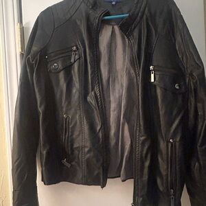 Apt. 9 Women's Black Leather Jacket